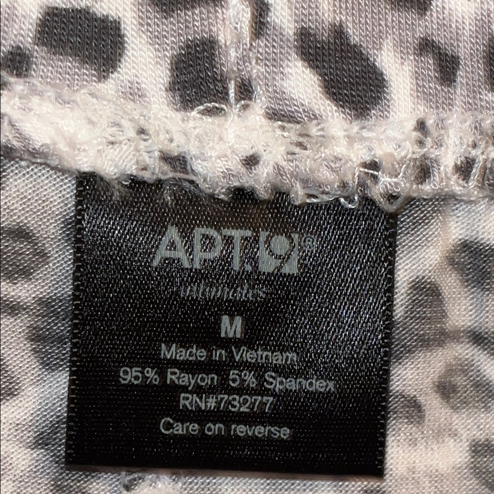 Apt. 9 Gray Leopard Print Pajama Set - Picture 6 of 7